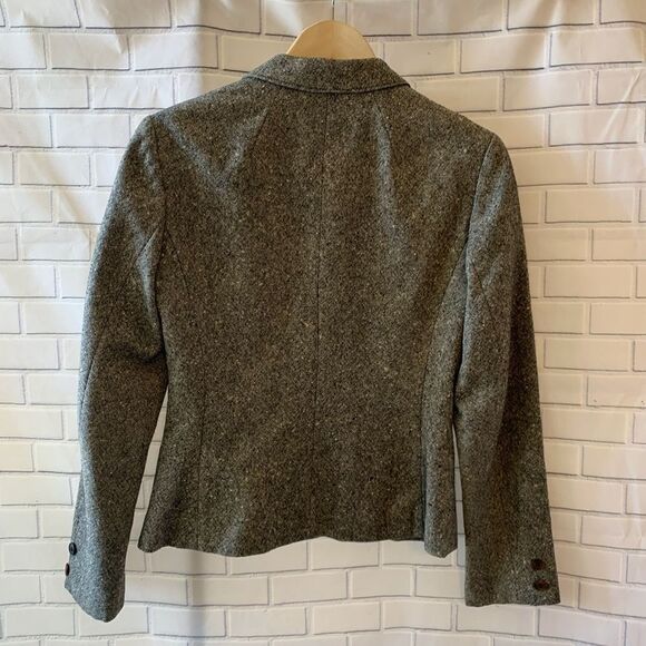 Pendleton VTG Black/White Wool Tweed Blazer Sz 10 - Picture 2 of 3